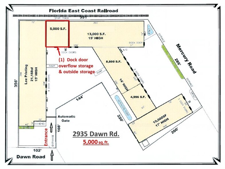 More Photos Of 3028 Mercury Rd, Jacksonville Warehouse For Lease