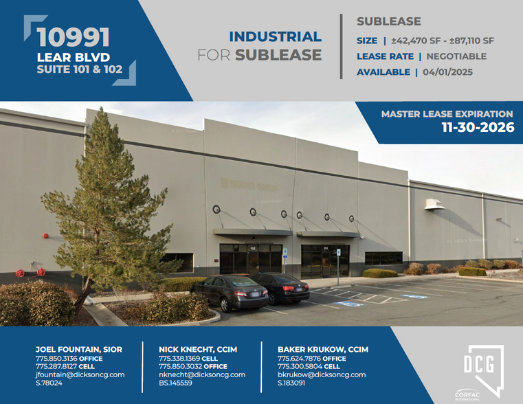 Primary Photo Of 10991 Lear Blvd, Reno Distribution For Lease