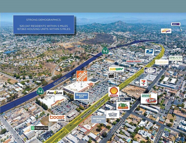 More Photos Of 7431-7455 Broadway, Lemon Grove Land For Sale