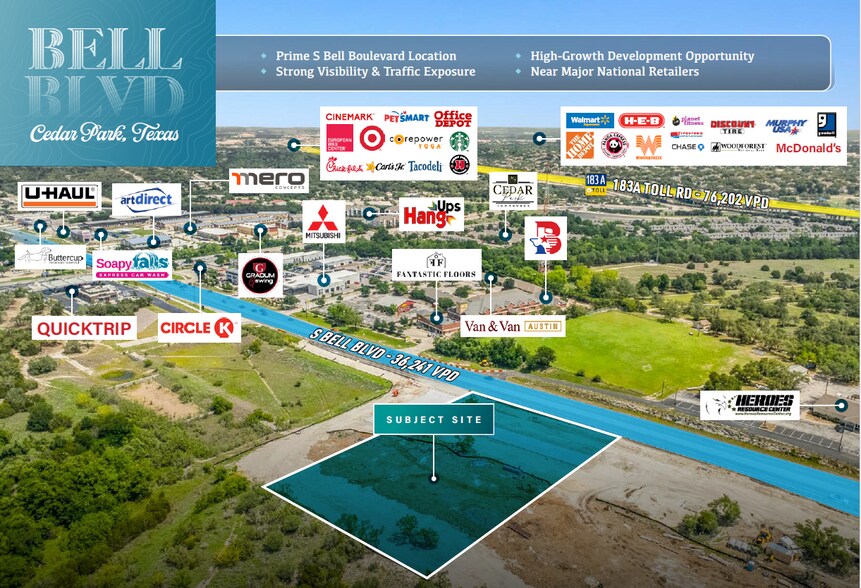 More Photos Of 977 S Bell Blvd, Cedar Park Land For Sale