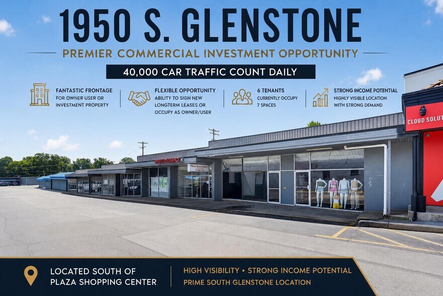Primary Photo Of 1950 S Glenstone Ave, Springfield Storefront For Sale