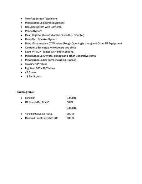 More Photos Of N5696 850th St, Elk Mound Restaurant For Lease