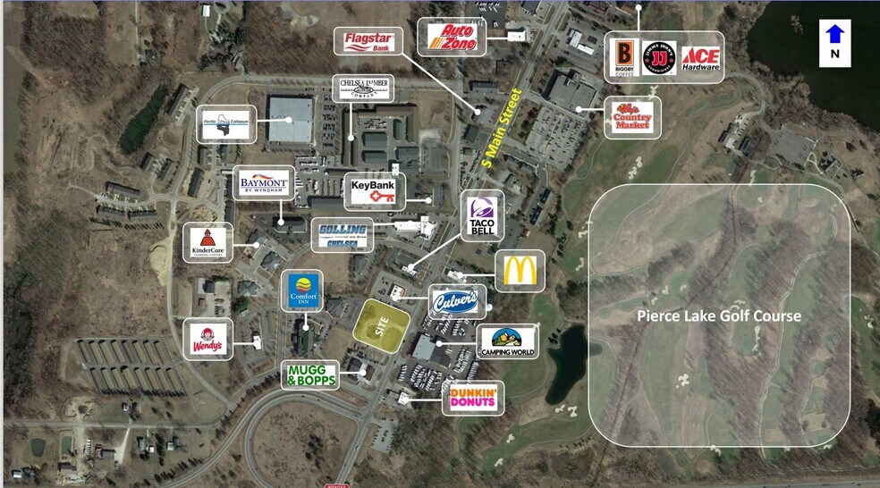 Primary Photo Of 1620 S Main St, Chelsea Freestanding For Lease