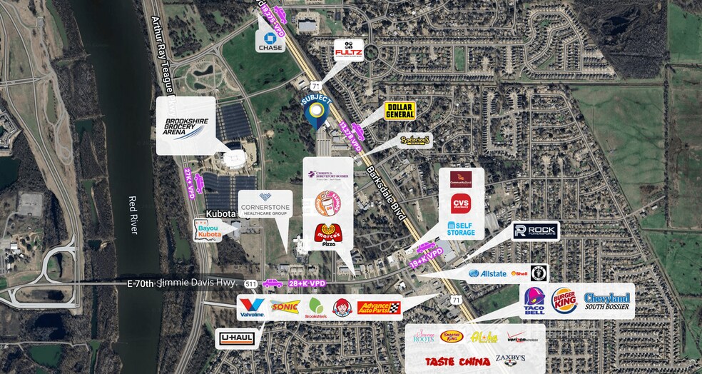 More Photos Of 4604 Barksdale Blvd, Bossier City Land For Sale