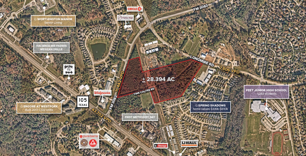 Primary Photo Of SEQ of FM 3083 and Longmire rd, Conroe Land For Sale