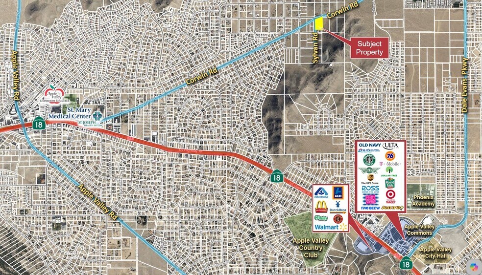 Primary Photo Of Corwin Rd @ Sylvan, Apple Valley Land For Sale