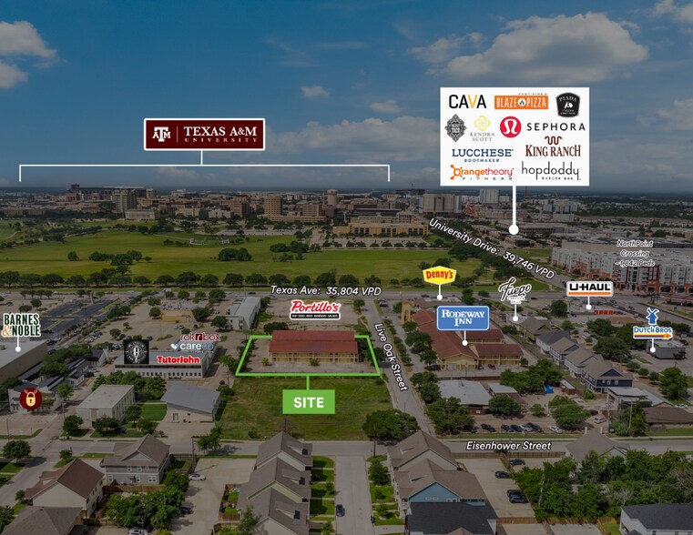 More Photos Of 112 W Live Oak St, College Station Hotel For Sale