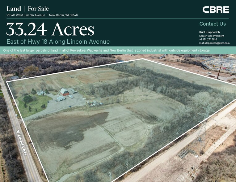 Primary Photo Of 21040 W Lincoln Ave, New Berlin Land For Sale