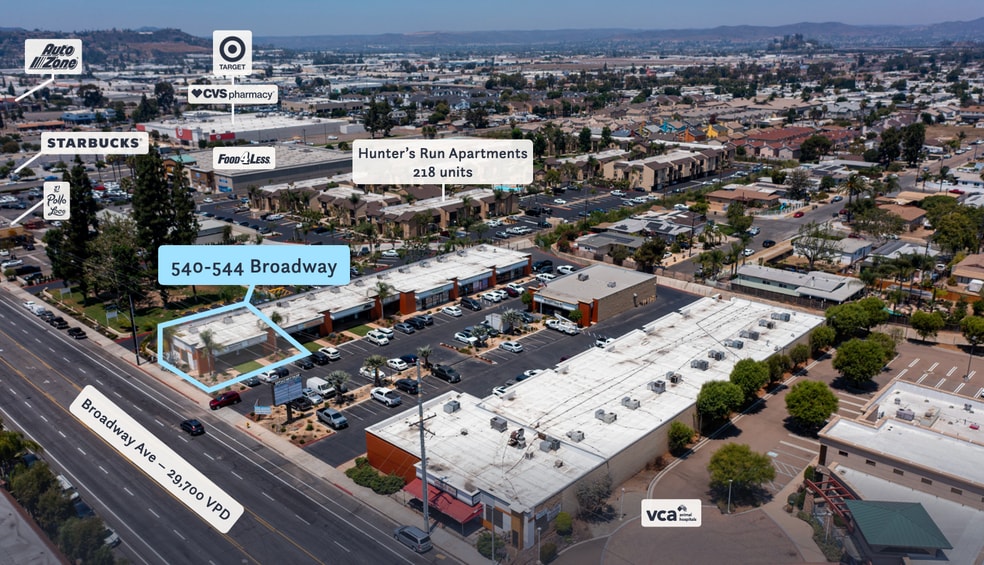 Primary Photo Of 540-598 Broadway, El Cajon Unknown For Lease