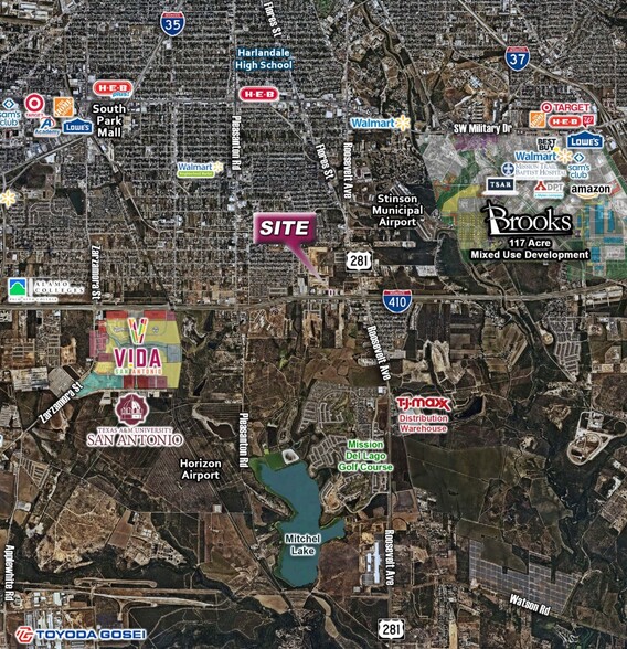 Primary Photo Of NWQ Loop 410 & Roosevelt Ave, San Antonio Land For Sale