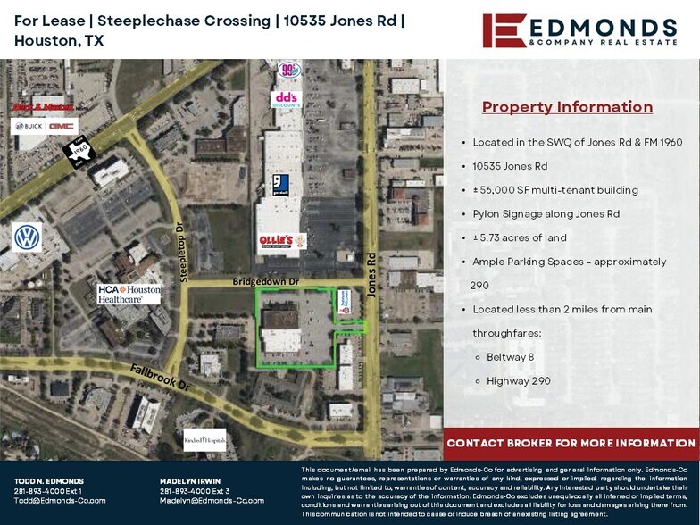 More Photos Of 10535 Jones Rd, Houston General Retail For Lease