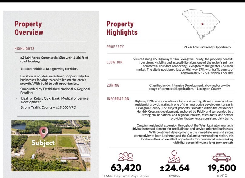 More Photos Of 730 US-378, Lexington Land For Sale
