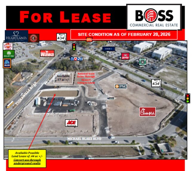 Primary Photo Of Tuskawilla Rd @ W SR 434, Winter Springs Land For Lease