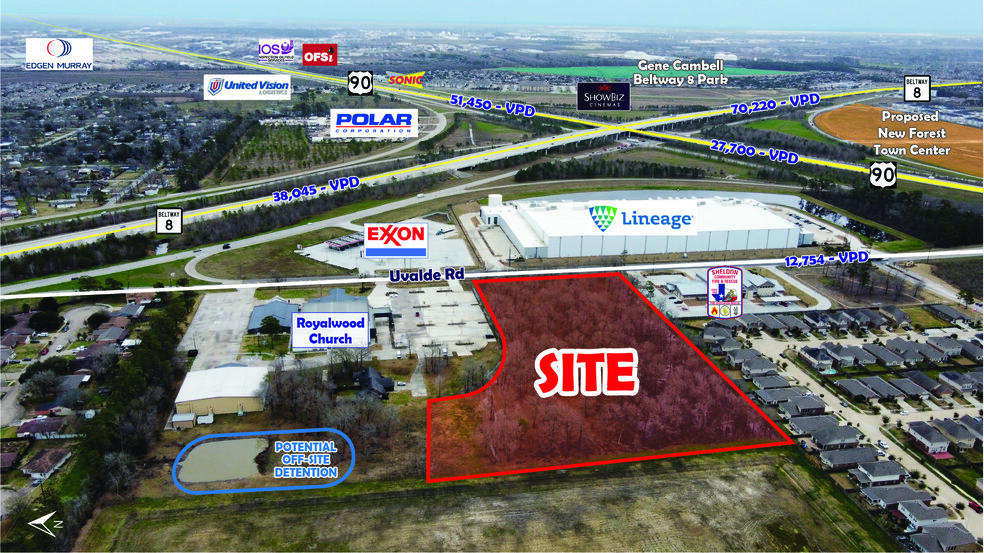 Primary Photo Of 7803 Uvalde Road, Houston Land For Sale