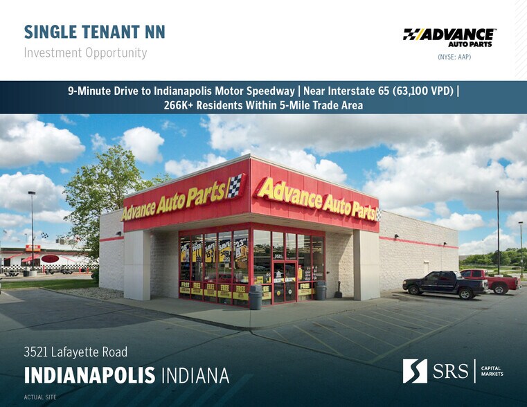 Primary Photo Of 3521 Lafayette Rd, Indianapolis Freestanding For Sale