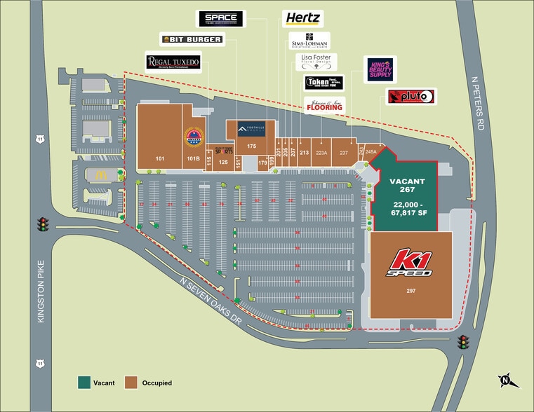 More Photos Of 109-297 N Seven Oaks Dr, Knoxville Freestanding For Lease