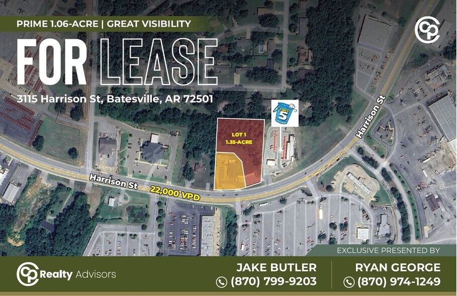 Primary Photo Of 3116 Harrison Street, Batesville Land For Lease