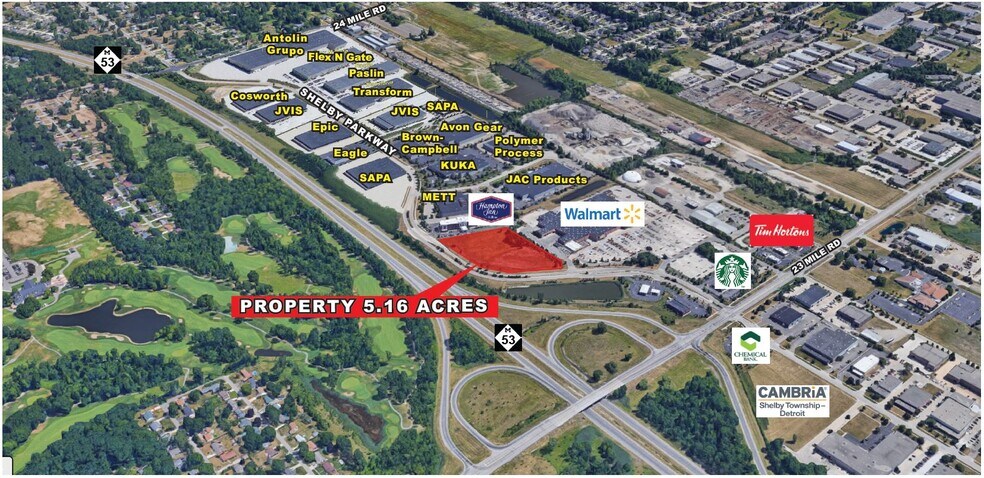 Primary Photo Of Shelby Pky, Shelby Township Land For Lease