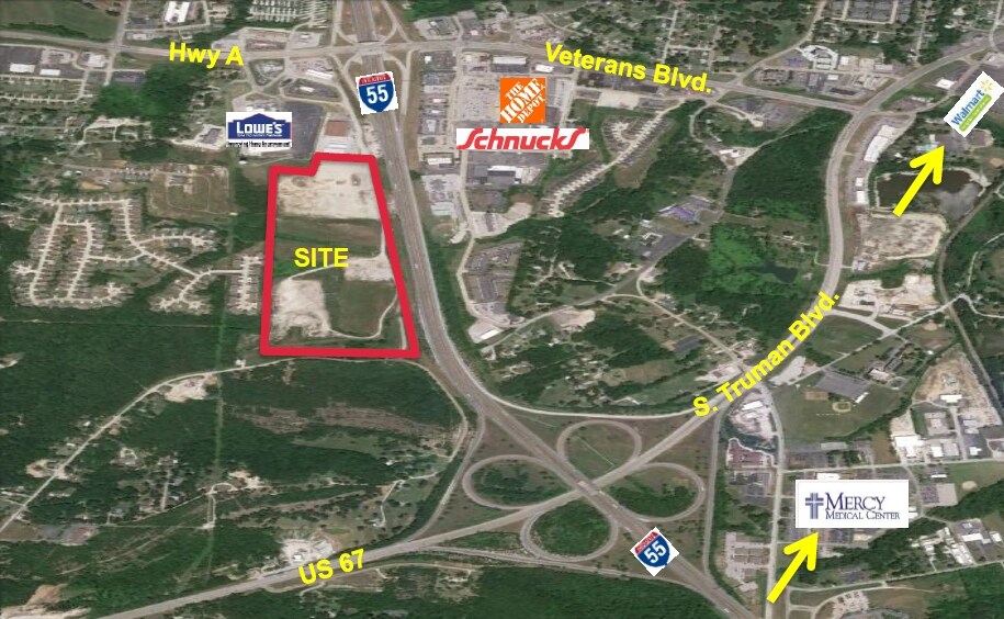 More Photos Of I-55 And Hwy A @ Shapiro rd, Festus Land For Sale