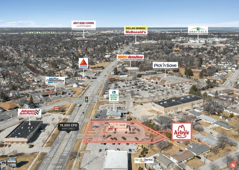 More Photos Of 1911 Main St, Green Bay Fast Food For Sale