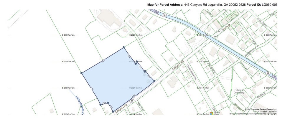 More Photos Of 443 Conyers Rd, Loganville Land For Sale
