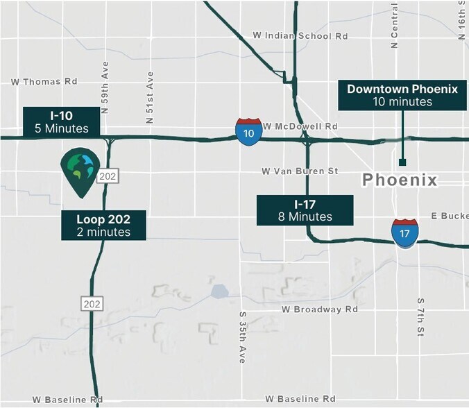 More Photos Of 602 S 63rd Ave, Phoenix Distribution For Lease
