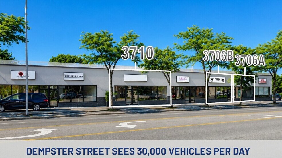Primary Photo Of 3704-3716 W Dempster St, Skokie Storefront For Lease