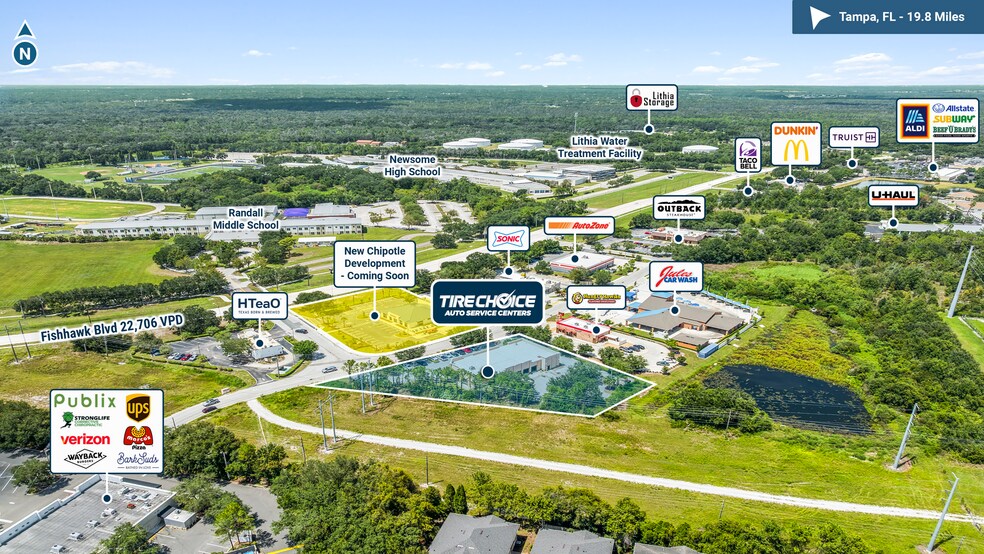 More Photos Of 16505 FishHawk Blvd, Lithia Auto Repair For Sale