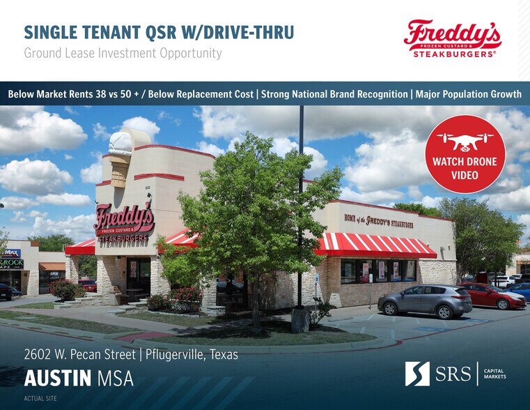 Primary Photo Of 2602 West Pecan Street, Pflugerville Fast Food For Sale