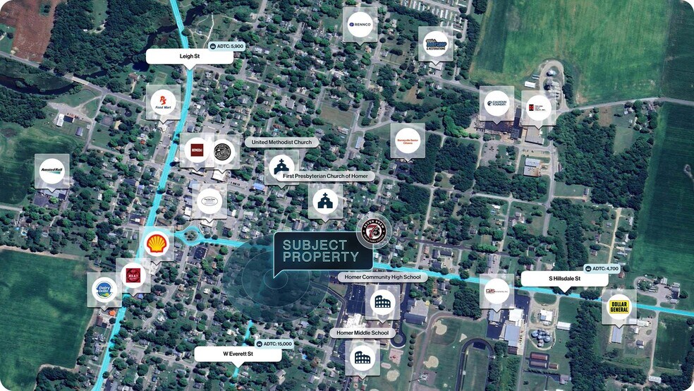 More Photos Of 211 Everett st, Homer General Retail For Sale