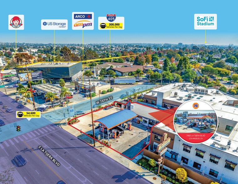 More Photos Of 7400 La Tijera Blvd, Los Angeles Service Station For Sale