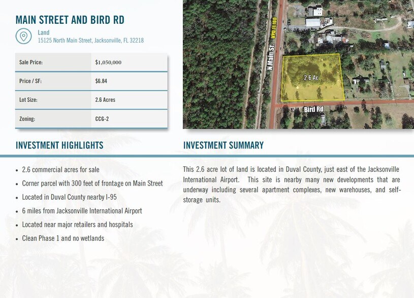 More Photos Of 15125 N Main St, Jacksonville Land For Sale