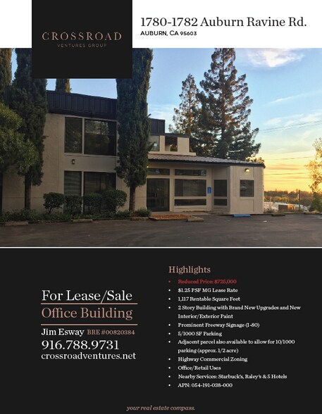 More Photos Of 1780-1782 Auburn Ravine Rd, Auburn Office For Sale