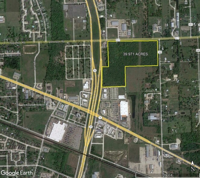 More Photos Of Southeast Corner of Highway 35 Bypass & F.M. 517, Alvin Land For Sale