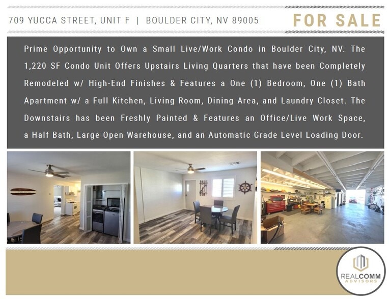 More Photos Of 709 Yucca St, Boulder City Warehouse For Sale