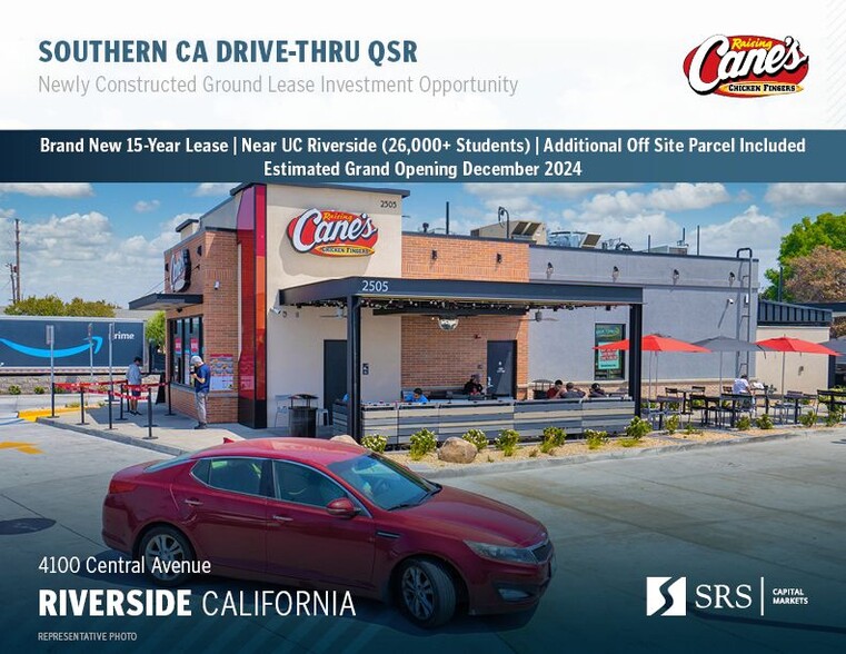 Primary Photo Of 4100 Central Ave, Riverside Restaurant For Sale