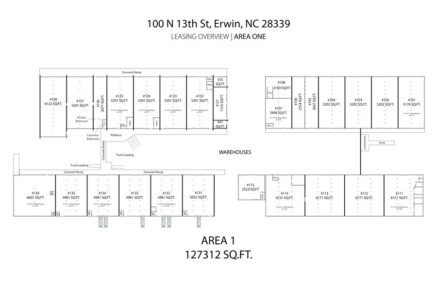 More Photos Of 200 N 13th St, Erwin Warehouse For Lease