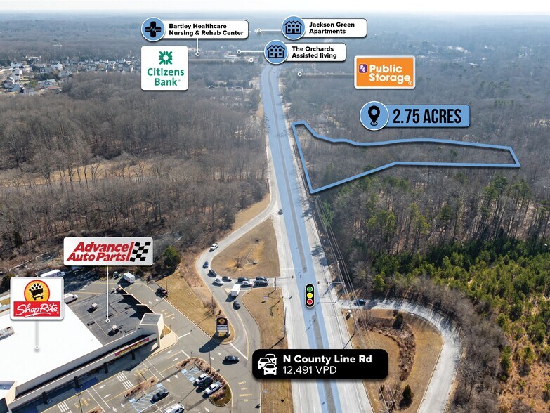 More Photos Of 225 County Line Rd, Jackson Land For Sale