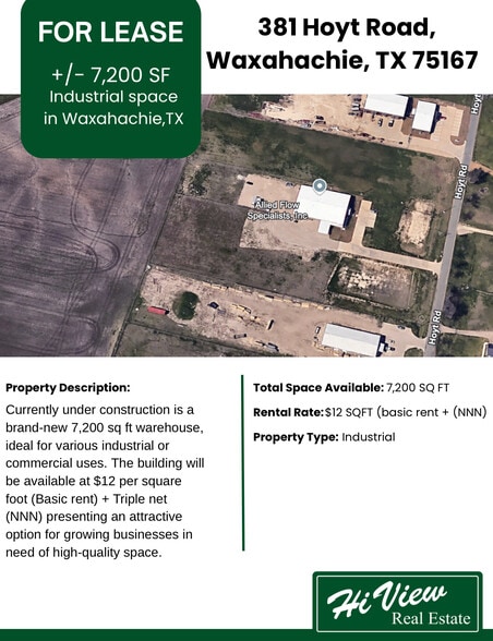 Primary Photo Of 381 Hoyt rd, Waxahachie Industrial For Lease
