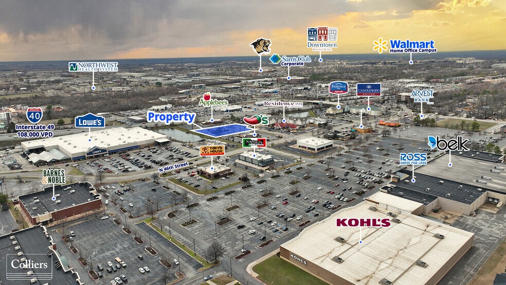 More Photos Of 4700 W Locust St, Rogers Restaurant For Lease