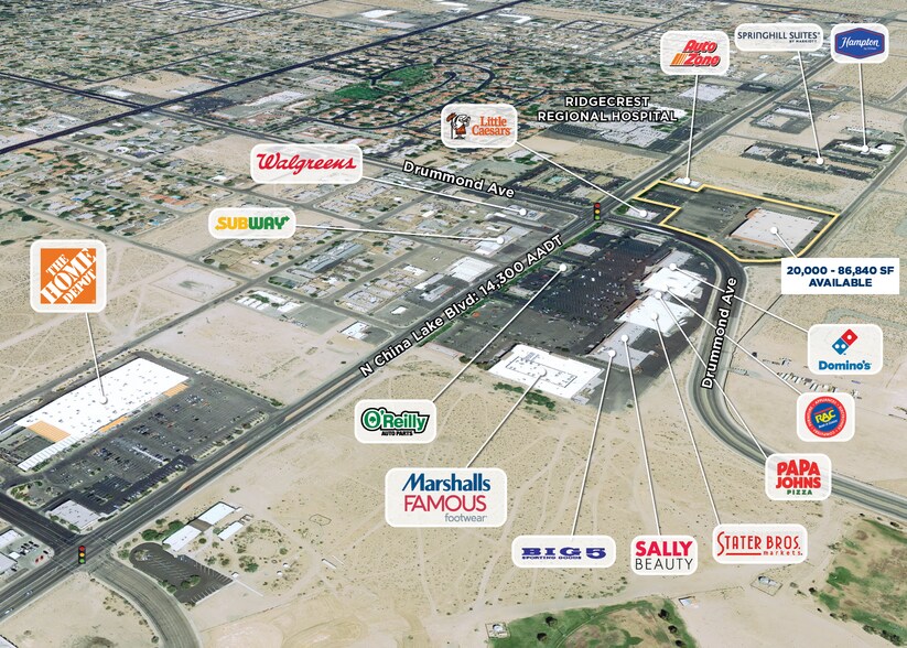 More Photos Of 910 N China Lake Blvd, Ridgecrest Freestanding For Lease