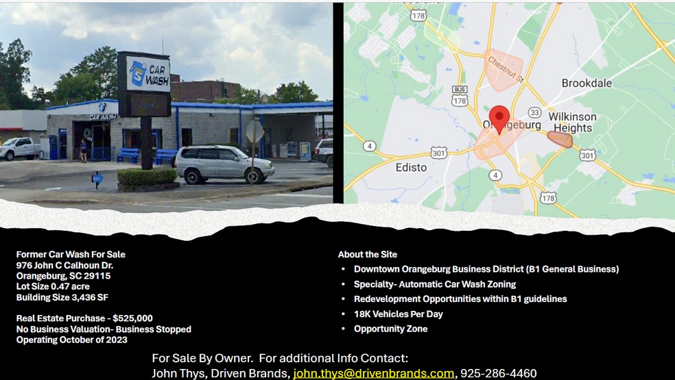 More Photos Of 976 John C Calhoun Dr, Orangeburg Carwash For Lease