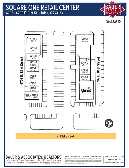More Photos Of 6703-6709 E 81st St, Tulsa Unknown For Lease