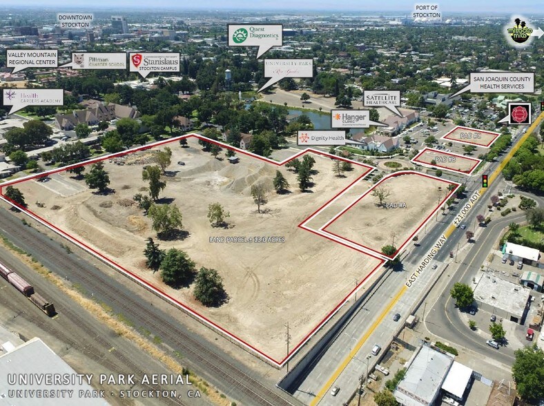 Primary Photo Of SEC Harding Way @ California Street, Stockton Unknown For Lease