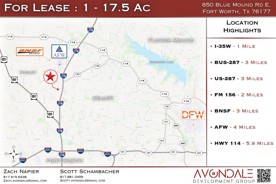More Photos Of 850 Blue Mound Rd E, Haslet Land For Lease