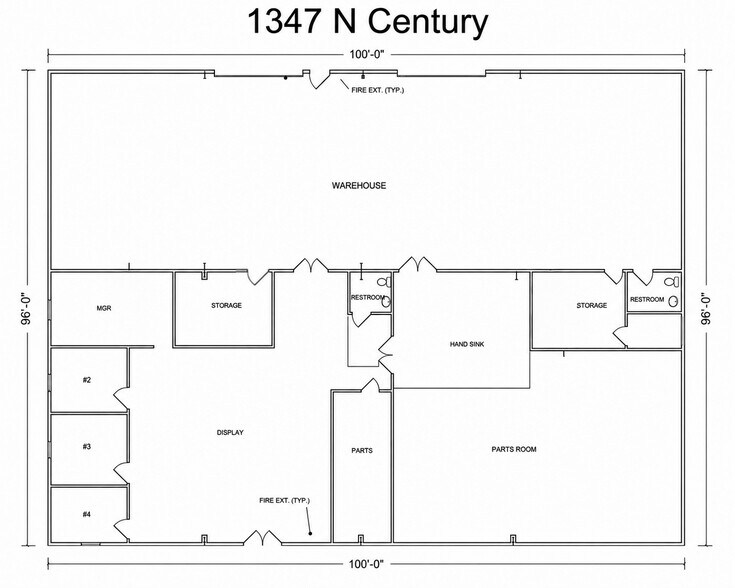 More Photos Of 1347 N Century Ave, Visalia Showroom For Lease