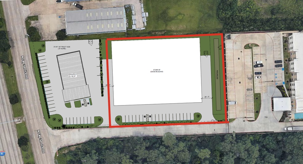 Primary Photo Of 14380 North Fwy, Houston Land For Sale