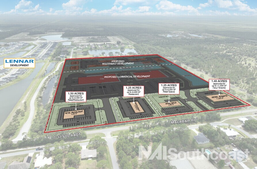 Primary Photo Of 1843 Malabar rd, Palm Bay Land For Lease