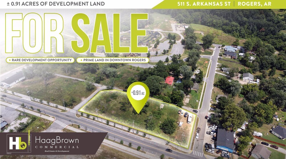 Primary Photo Of 511 S Arkansas St, Rogers Land For Sale