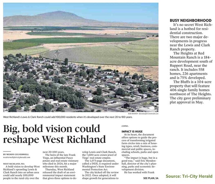 More Photos Of TBD Harstine Avenue @ Albion Street, West Richland Land For Sale